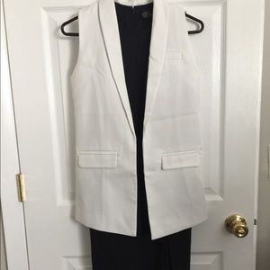 White elegant vest